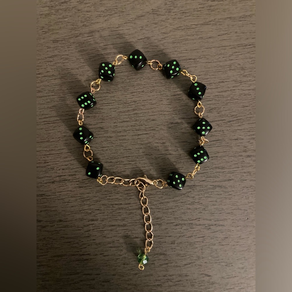 Handmade dice bracelet